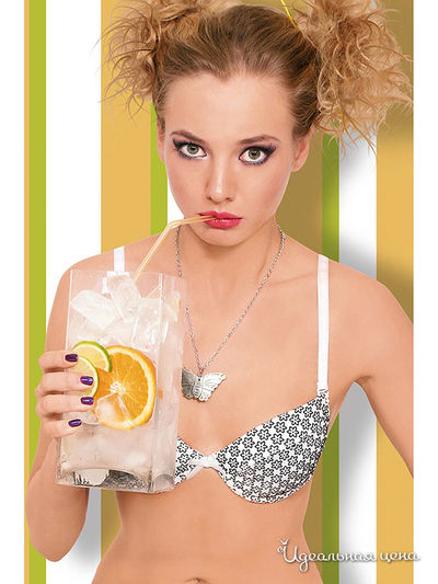 Бюстгальтер 6 Style, цвет белый, черный