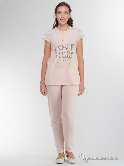 Домашний костюм Lunatica, цвет светло-розовый