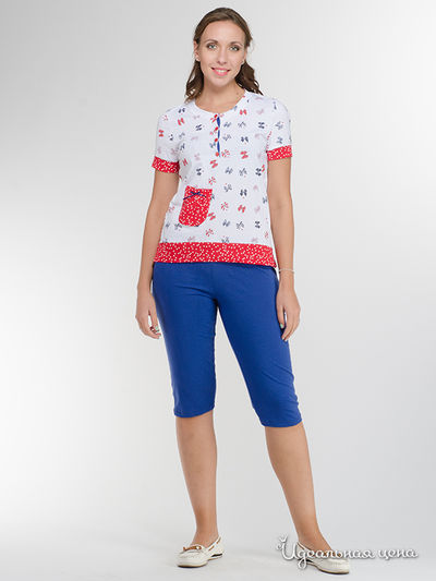 Домашний костюм Lunatica, цвет белый,  синий