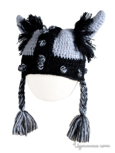 Шапка Appaman, цвет серый, черный