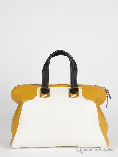 Сумка Fendi, цвет молочный, желтый