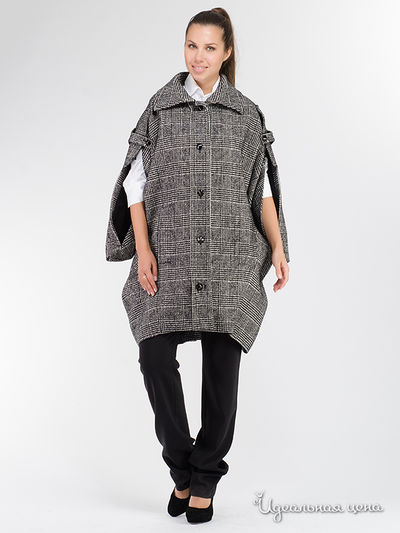 Пальто Yves Saint Laurent, цвет черный, белый