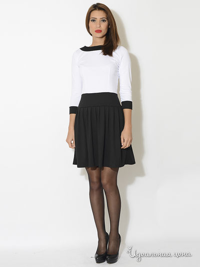 Платье Eva Milano, цвет белый, черный