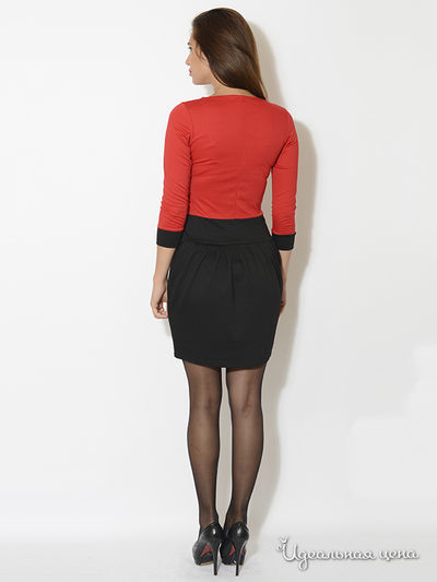 Платье Eva Milano, цвет красный, черный