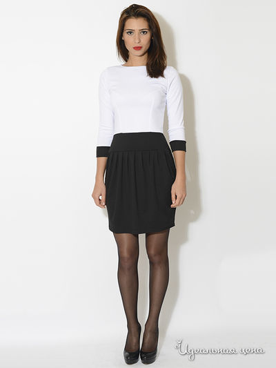 Платье Eva Milano, цвет белый, черный