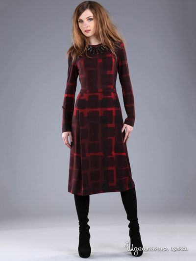 Платье ЭНСО, цвет бордовый