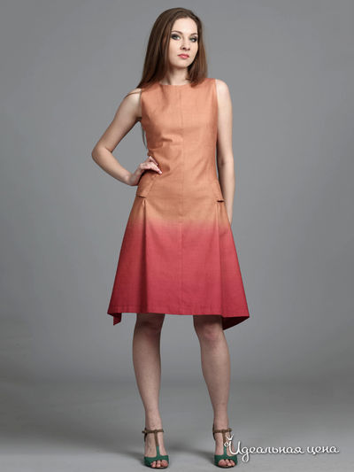 Платье ЭНСО, цвет терракотовый