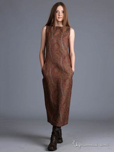 Платье ЭНСО, цвет коричневый