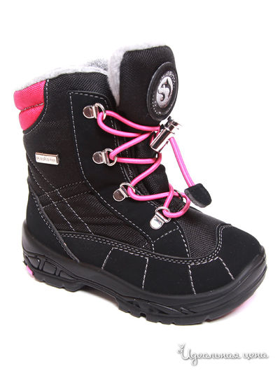 Сапоги Alaska Originale, цвет черно-розовый