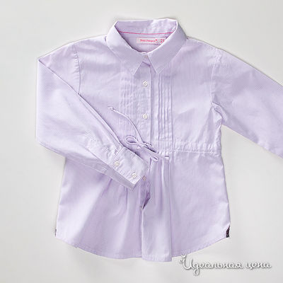 Рубашка Petit Patapon, цвет цвет светло-фиолетовый