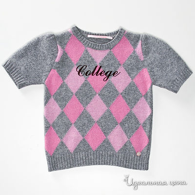 Свитер Petit Patapon, цвет цвет серый / розовый