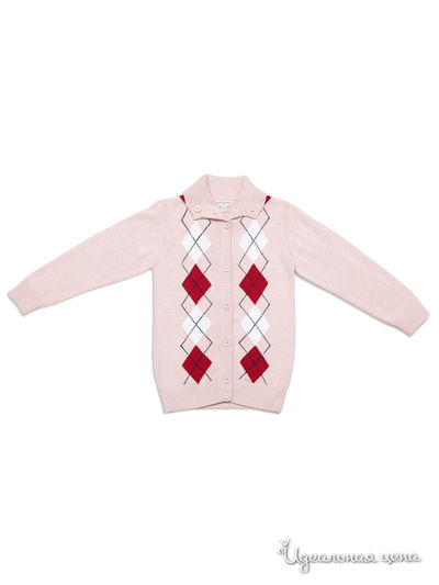 Кардиган PlayToday, цвет розовый, малиновый, белый