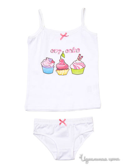 Комплект: майка, трусы S’COOL!, цвет белый