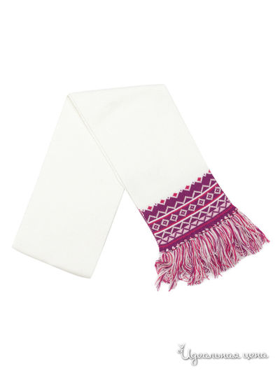 Шарф PlayToday, цвет белый, малиновый, розовый