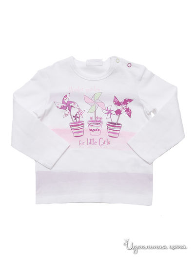 Лонгслив PlayToday, цвет белый, розовый, салатовый, бордовый