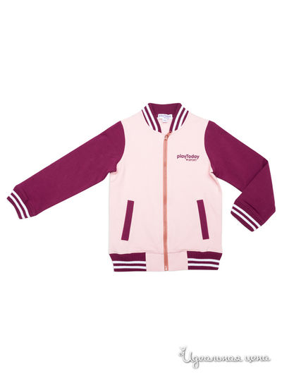 Толстовка PlayToday, цвет бордовый, розовый