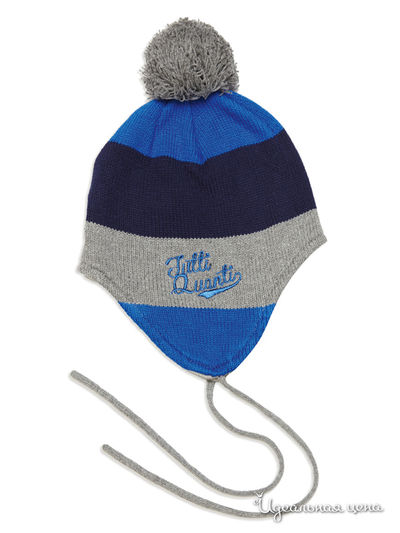 Шапка Tutti Quanti, цвет серый, синий