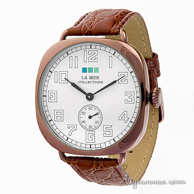 Часы La Mer, цвет цвет коричневый / белый
