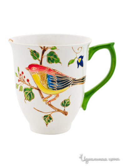 Кружка, 350 мл Elff Decor, цвет белый, зеленый