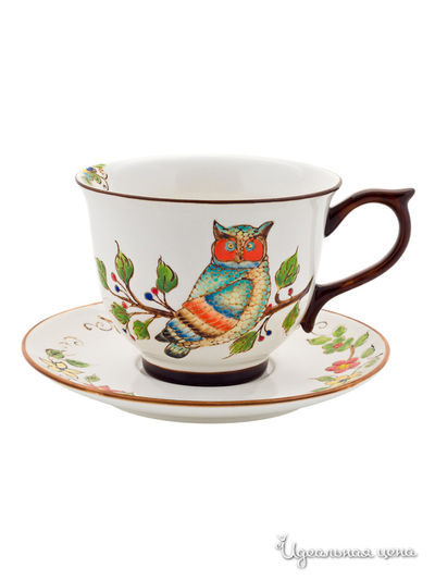 Чашка с блюдцем, 450 мл Elff Decor, цвет мультиколор