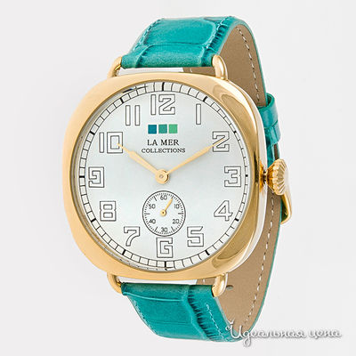 Часы La Mer, цвет цвет бирюзовый / белый