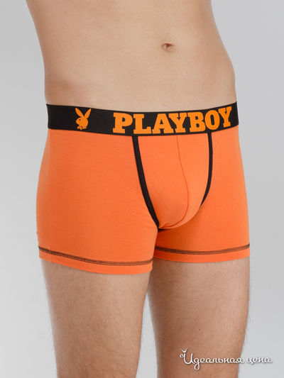 Трусы Playboy, цвет оранжевый