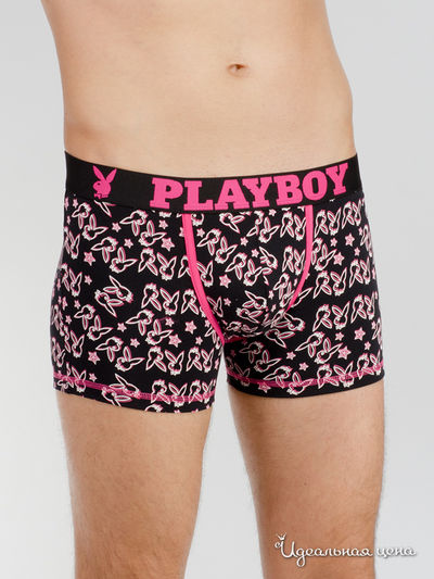 Трусы Playboy, цвет черный, розовый