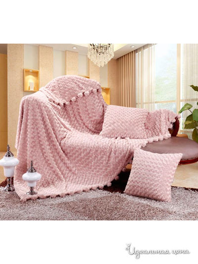 Плед 220х240 см Kazanov.A., цвет розовый