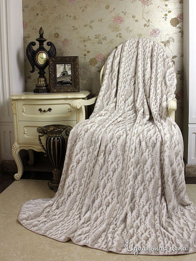 Плед 220x240 см Kazanov.A., цвет бежевый, коричневый