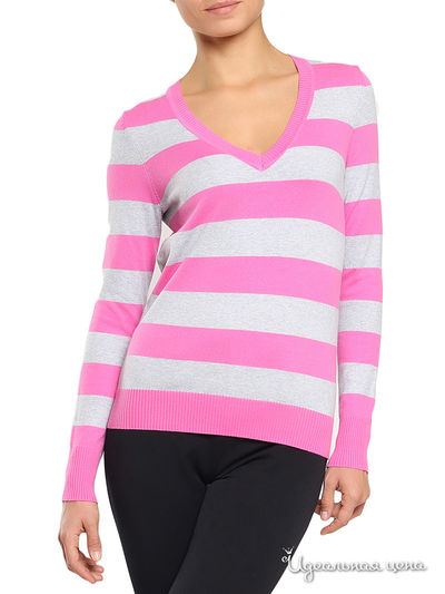 Пуловер Incity, цвет розовый, серый