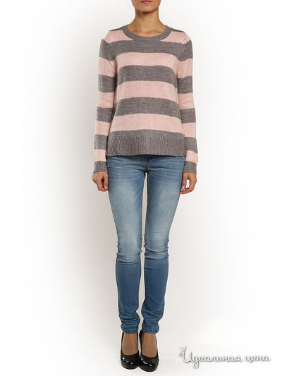 Джемпер Incity, цвет серый, розовый