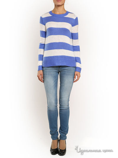 Джемпер Incity, цвет синий, белый