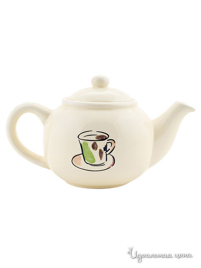 Чайник Elff Decor, цвет белый, черный