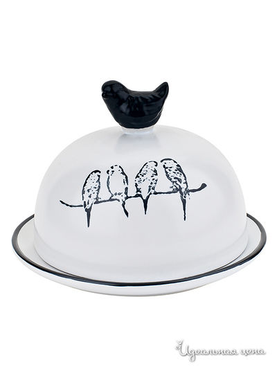 Масленка в подарочной упаковке Elff Decor, цвет белый, черный