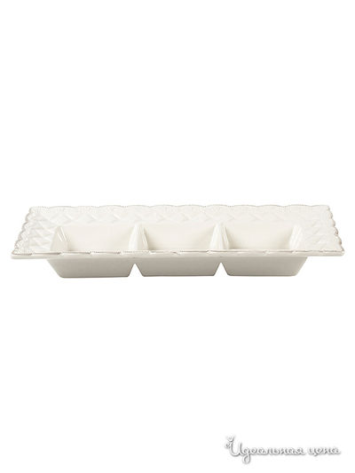 Менажница 37*18 см Elff Decor, цвет молочный