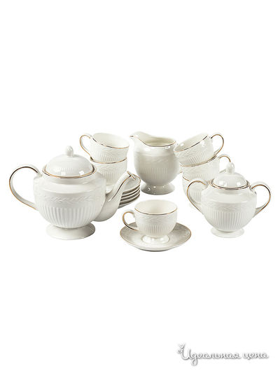 Кофейный набор, 14 предметов Elff Decor, цвет молочный