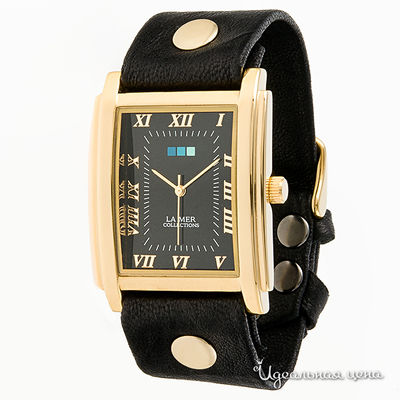 Часы La Mer, цвет цвет черный / золотистый