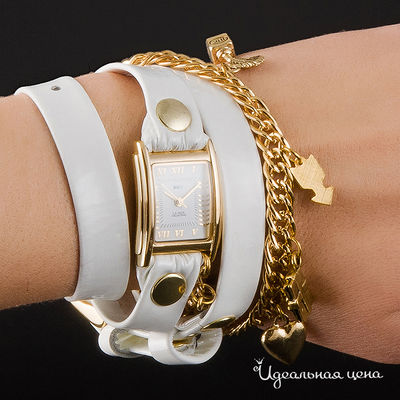 Часы La Mer женские, цвет белый / золото