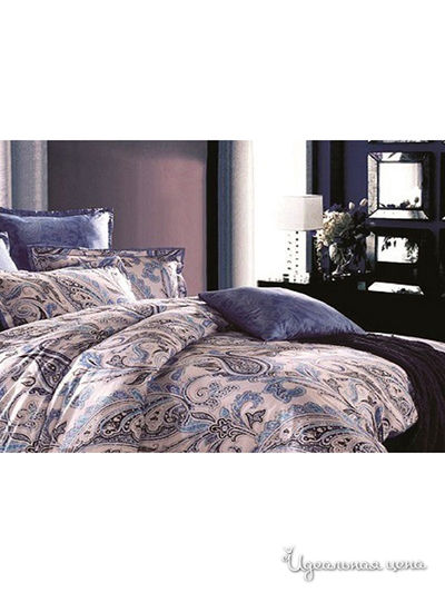 Комплект постельного белья 2-х спальный Shinning Star, цвет бежевый, фиолетовый
