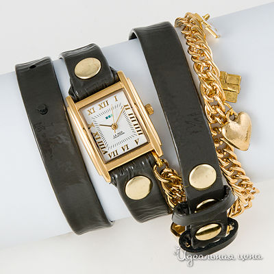 Часы La Mer, цвет цвет золото / серо-коричневый