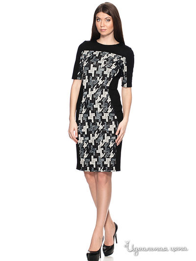 Платье S & A Style, цвет черный, серый