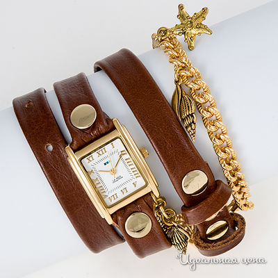 Часы La Mer, цвет цвет коричневый / золотистый