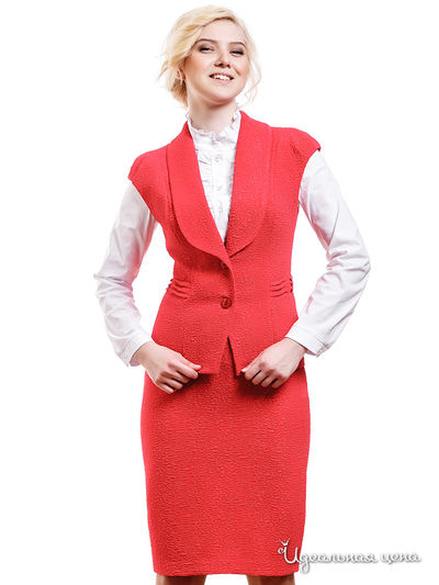 Жилет Laura Marelli, цвет коралловый