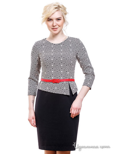 Платье Laura Marelli, цвет черный, серый