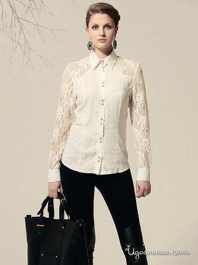 Блуза Valeria Lux, цвет молочный