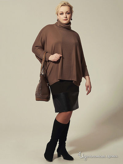 Туника Valeria Lux, цвет коричневый
