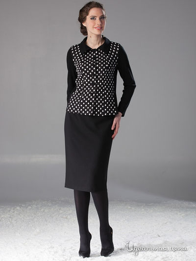 Жакет Valeria Lux, цвет черный, белый