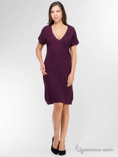 Платье Benetton, цвет темно-фиолетовый