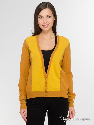 Кардиган Benetton, цвет горчичный