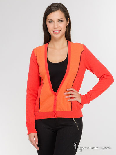 Кардиган Benetton, цвет оранжевый